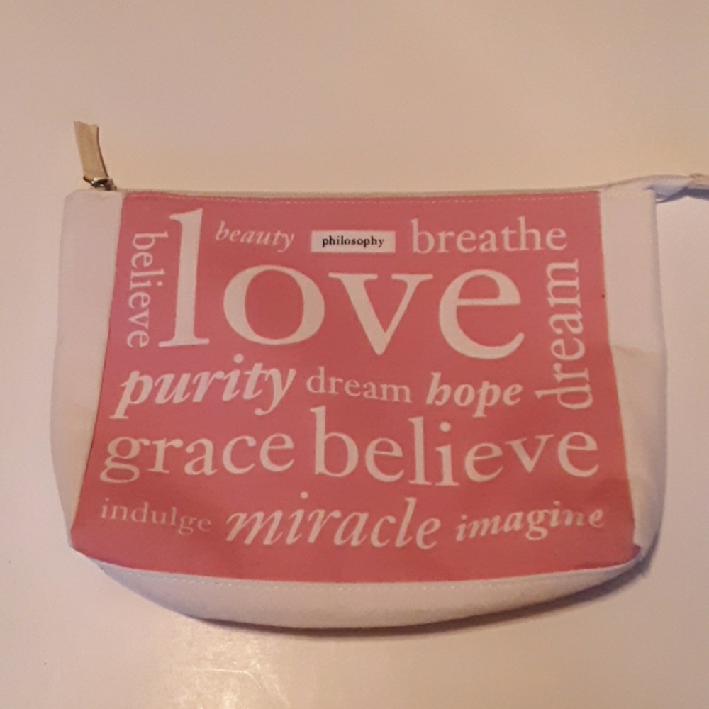 NWOT PHILOSOPHY makeup bag